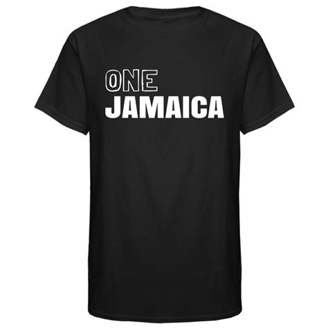 Mens One Jamaica Printed Cotton Soft Tee Sun Island Jamaica