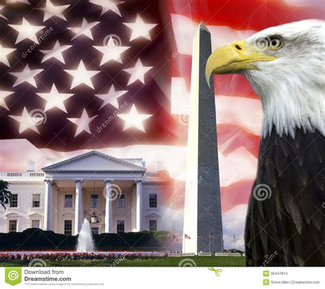 United States Of America Patriotic Symbols Stock Photo