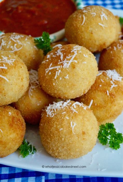 Double Cheese Arancini Sicilian Rice Balls What Jessica Baked Next