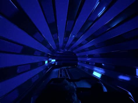 Video Iconic Space Mountain Tunnel Lighting Effect Barely Working At