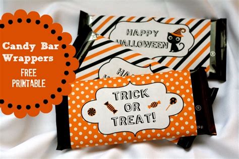 You can customize and personalize gifts with our sweet free printable candy bar wrappers. Halloween Candy Bar Wrapper {free printable} - 24/7 Moms