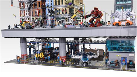 Diorama Marvel Avengers Lere Dultron Hellobricks