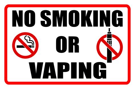 No Smoking Or Vaping Sign Sign Screen~yard Signs Security Signs