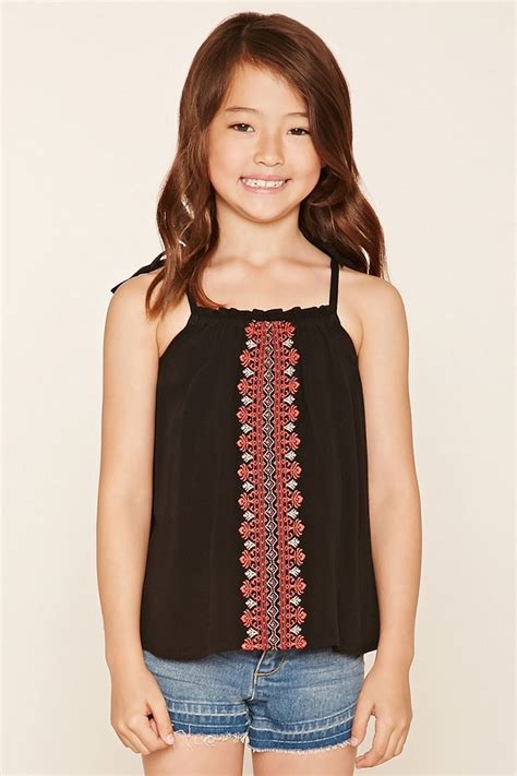 Girls Embroidered Cami Kids Forever 21 Girls Outfits Tween Outfits