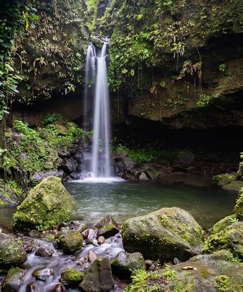 Emerald Pool Rests Near The Tippy Top Of The Morne Trois Pitons National Park Nearly 17000