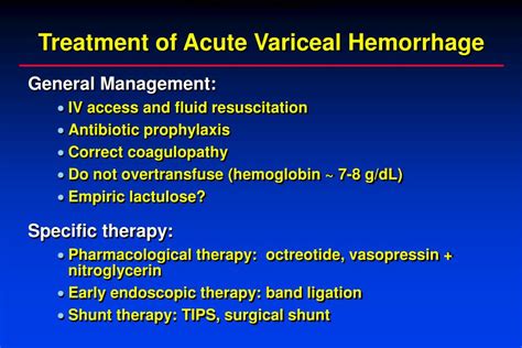 Ppt Prevention And Management Of Esophageal Variceal And Portal