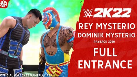 Wwe 2k22 Rey Mysterio Dominik Mysterio Payback 2020 Entrance Hd
