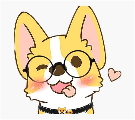 Kawaii Dog Corgi Blush I Want A Corgi 🐶 Cute Dog Cartoon Drawing