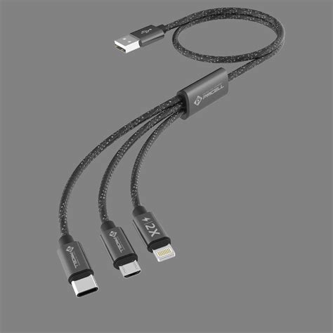 Cabo Cb 32 3 Em 1 Micro Usb Lightning Type C Pmcell Oficial