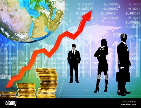 Business People With Charts And Graphs Stock Photo Alamy