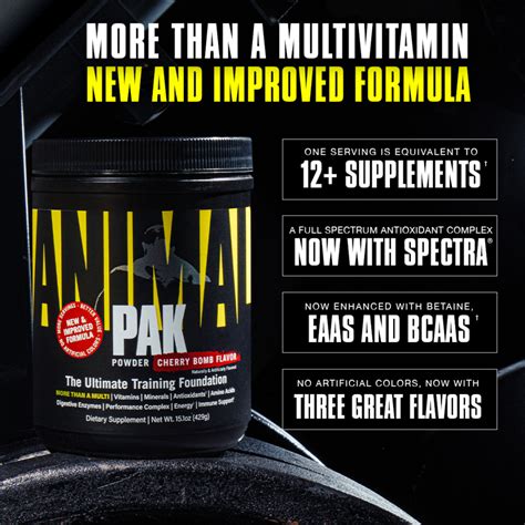 Animal Pak Powder Multivitamin Powder With Upgraded Flavor And No Pills