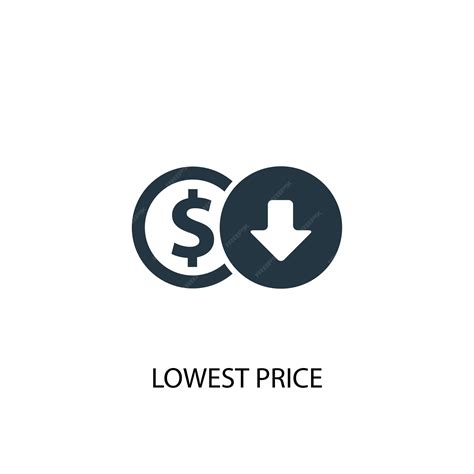 Premium Vector Lowest Price Icon Simple Element Illustration Lowest
