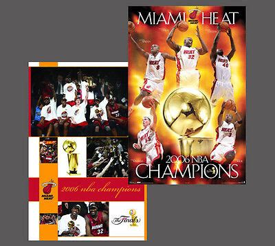 Vintage Original Miami Heat Nba Champions Commemorative Poster