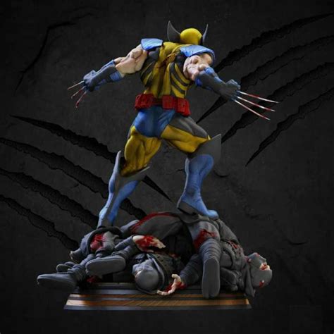 Wolverine Diorama Stl 3d Print Files