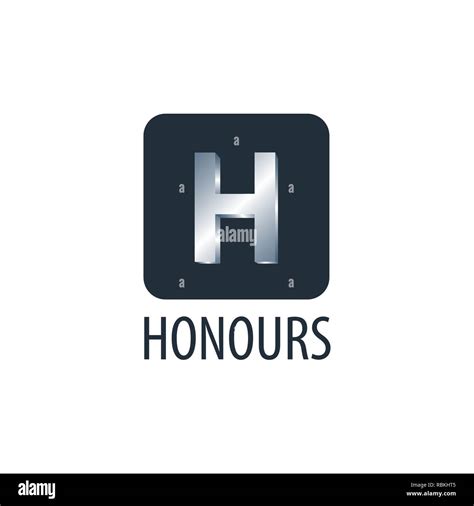 Honours Square Initial Letter H Logo Concept Design Template Idea