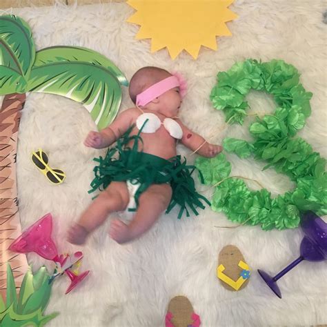 3 Months Hawaiian Baby BabyGirlPictures Babymontlypictures 3Months