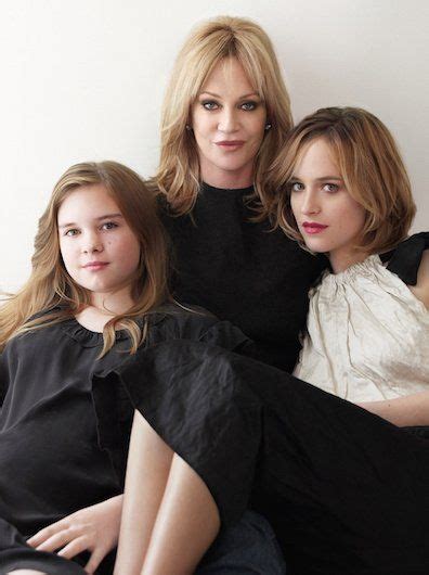 Melanie Griffith And Dakota Johnson With Griffiths Daughter With Antonio
