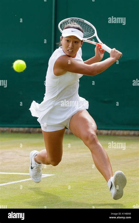 Claire Liu Of The Usa At The Girls Singles Wimbledon Championships