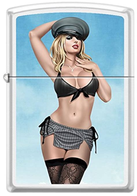 Keith Garvey Sexy Pinup Girl Zippo Lighter Come Fly With Me Airline