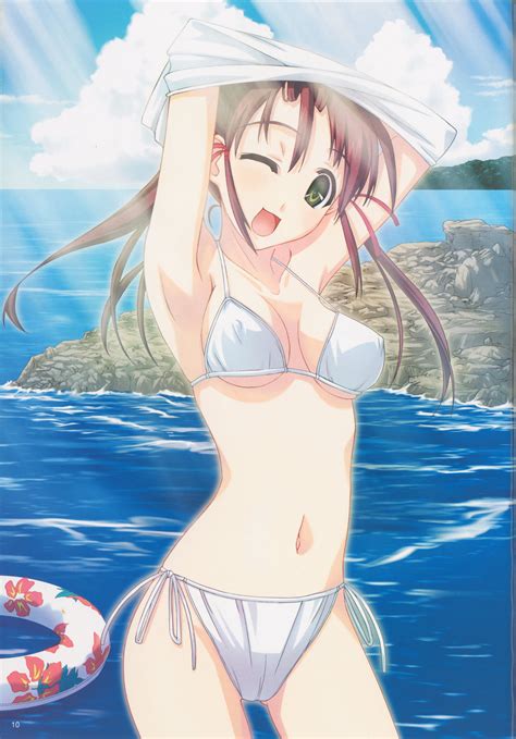 Murakami Suigun Absurdres Highres 1girl Beach Bikini Blush Day