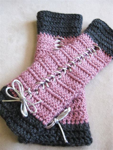 See more ideas about crochet fingerless gloves, crochet gloves, gloves pattern. Crochet Pattern Lace-Up Armwarmer Fingerless Gloves | Arm ...