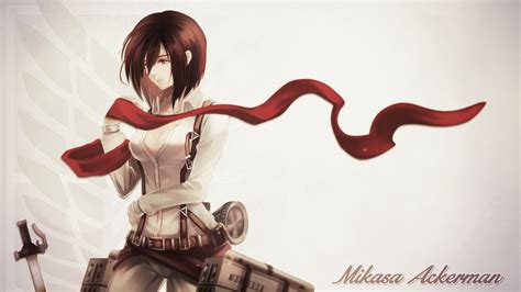 Hình Nền 1600x900 Px Anime Cô Gái Mikasa Ackerman Shingeki Không