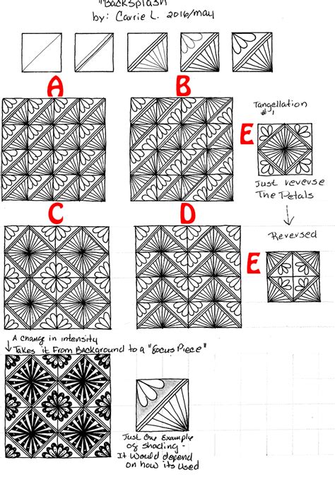 By following these zentangle step by step patterns, you will create original works of art that are pleasing to the eye. How to CREATE a tangle pattern step-out PART 2 | Zentangle patterns, Tangle pattern, Zentangle ...