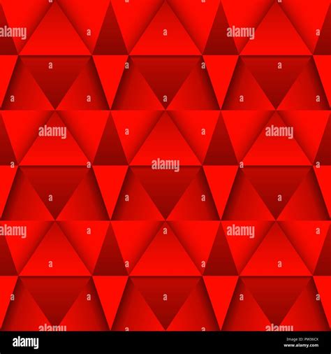 Red 3d Geometric Background Seamless Pattern Stock Vector Image And Art