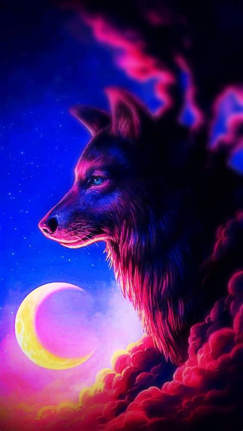Moon Wolf Wallpapers Wallpaper Cave