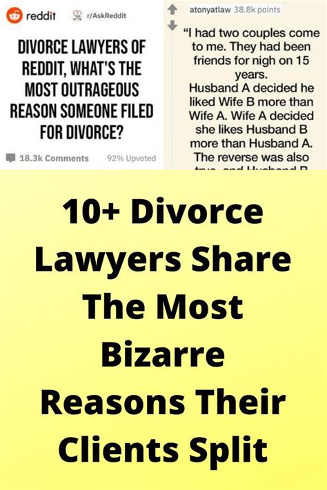 10 divorce lawyers share the most bizarre reasons their clients split divorce lawyers share
