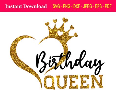 Birthday Queen Svg Birthday Girl Svg Crown Queen Birthday Etsy Israel