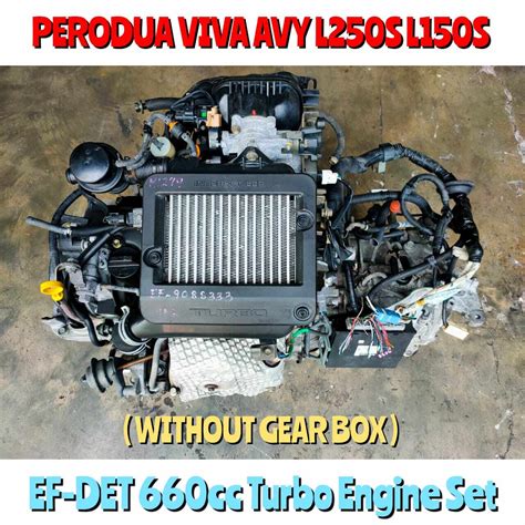 Daihatsu Ef Turbo Ef Det Cc Engine Set Without Gear Box For