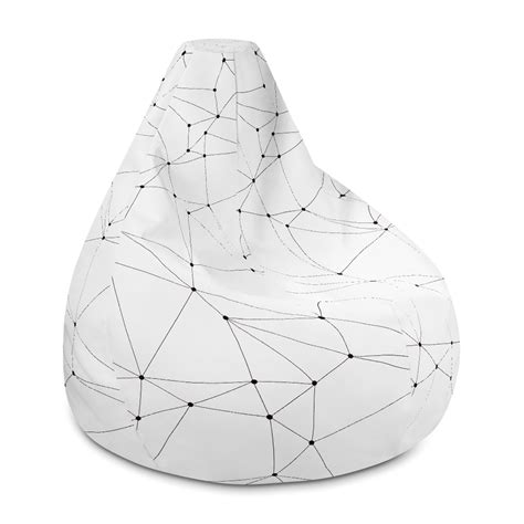 Because of its supreme comfort, bean bag furniture is also an excellent form of alternative seating for meditation or stress relieving therapies that enhance. Polygon Pattern Bean Bag Chair with Filling | VIZLE