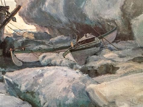 John Stobart Print Whaling In The Arctic The Charles W Morgan In
