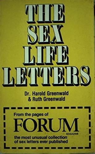 sex life letters greenwald harold greenwald ruth 9780583123211 abebooks