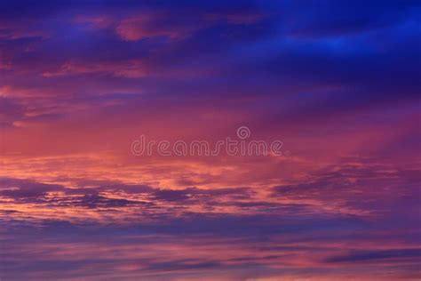 Sky With Clouds At Dramatic Sunset Stock Photo Image Of Incredible