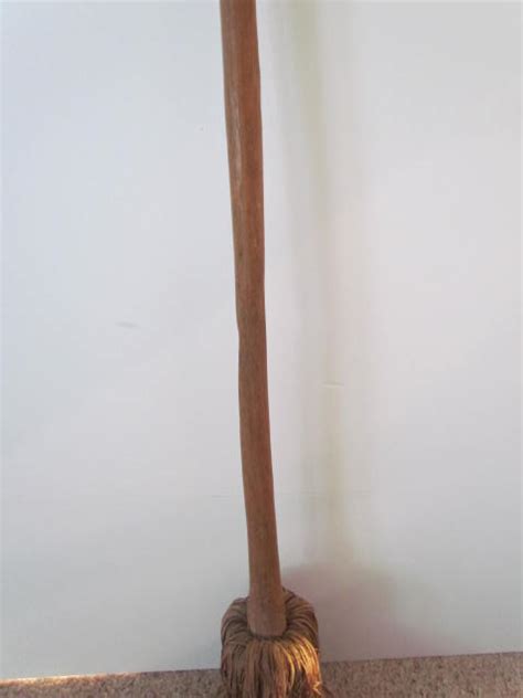 Wonderful Th Century Tall Shaved Floor Broom Art Antiques Michigan