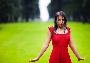 Image result for wet red shirt