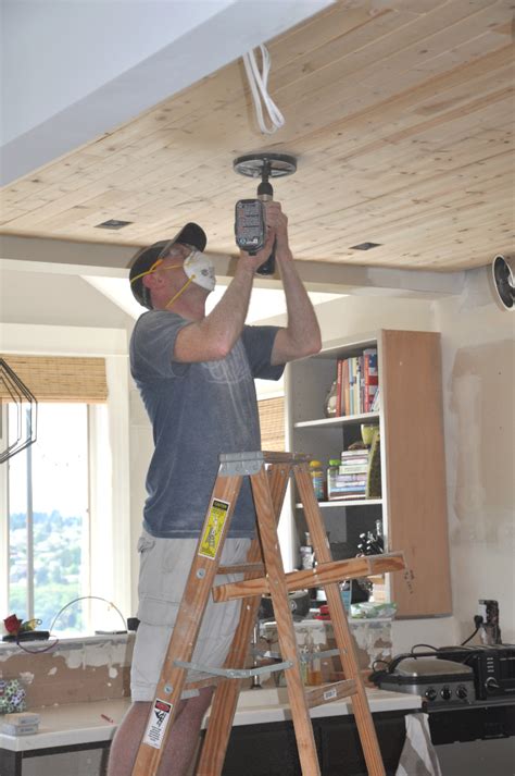 After 1950 most plaster ceilings have a metal lath. DIY: How to Install a Wood Planked Ceiling - House Updated