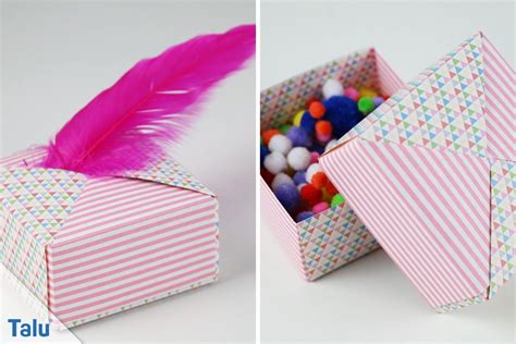 Anleitung zum falten einer einfachen origami schachtel aus papier. Origami-Schachteln aus Papier falten - die perfekte ...