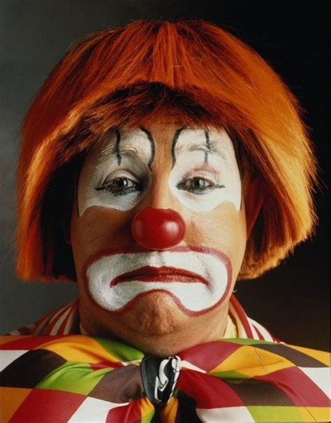 Sad Clown Makeup Halloween Makeup Ideas Red Wig Red Nose Easy Makeup