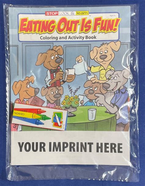 Coloring Set Eating Out Is Fun Coloring Book Fun Pack 0579 Smwolf