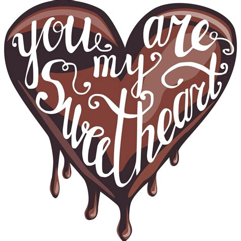 You Are My Sweetheart Quotes Text Lettering Wall Sticker Art Design