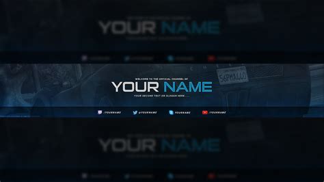 Gaming Youtube Banner Template For Free Tristan Nelson