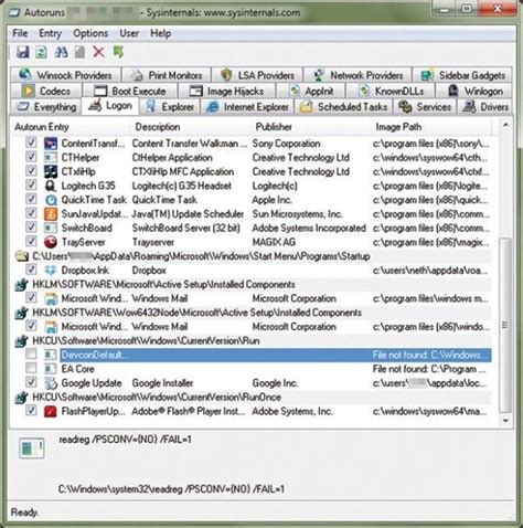 Controlar Los Programas Que Se Ejecutan Al Arrancar Windows 7 Con Autoruns