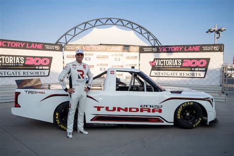 toyota unveils the new tundra trd pro for the 2022 nascar camping world truck series pit stop