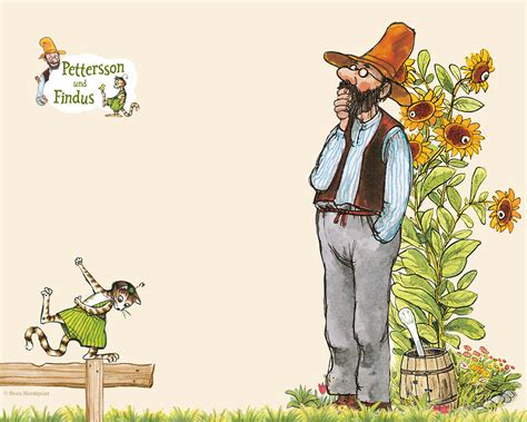 At midnight, they sneak into the neighbor's field to dig up the booty. Pettersson und Findus | Verlagsgruppe Oetinger