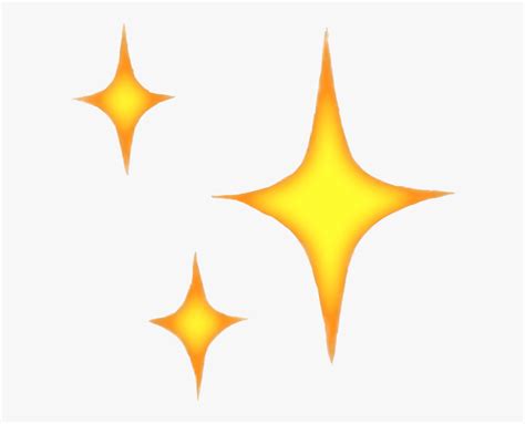 Transparent Star Shine Png Iphone Sparkle Emoji Png Free