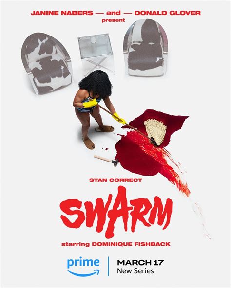 Swarm Posters Reveal Dominique Fishbacks Bloody Mess United States