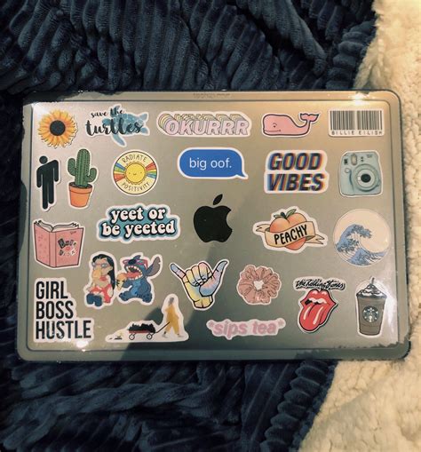ᴘɪɴᴛᴇʀᴇsᴛ ᴛᴀɴɪsʜᴀ ♡ Apple Laptop Stickers Macbook Air Stickers